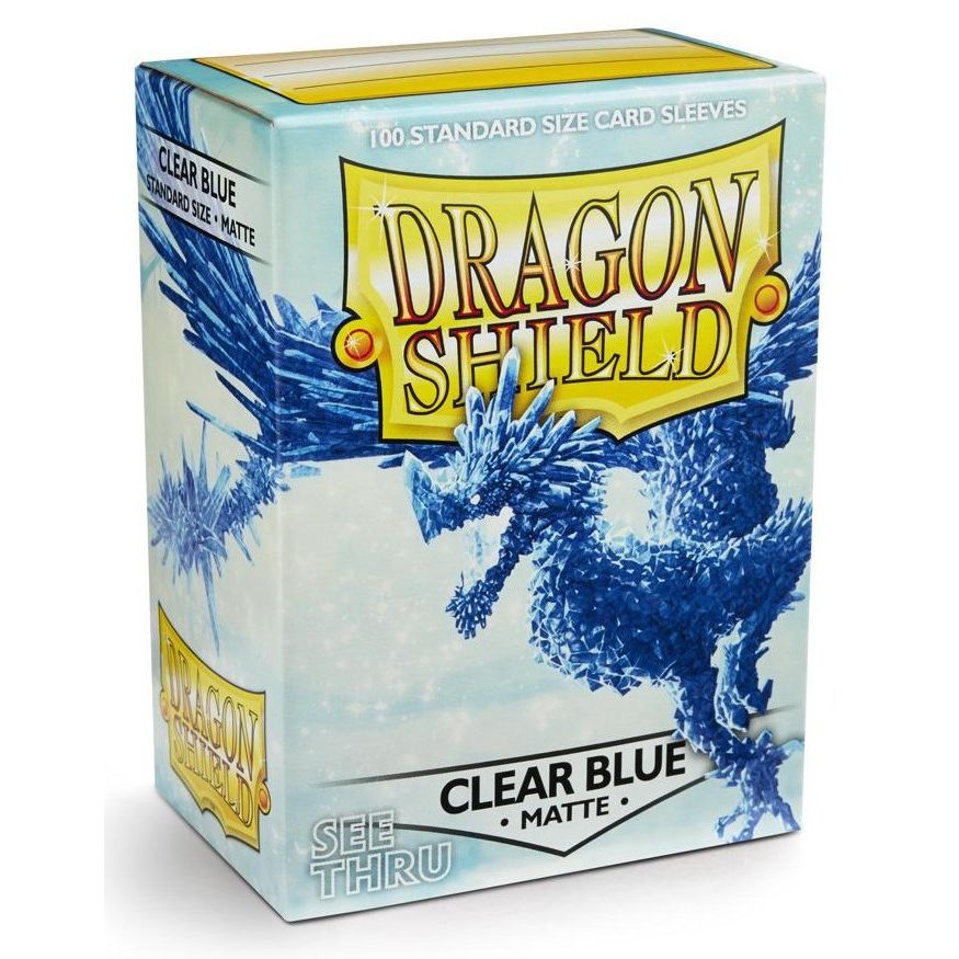Image for Dragon Shield Matte Sleeves - Clear/Blue (100-Pack) - Card Sleeves