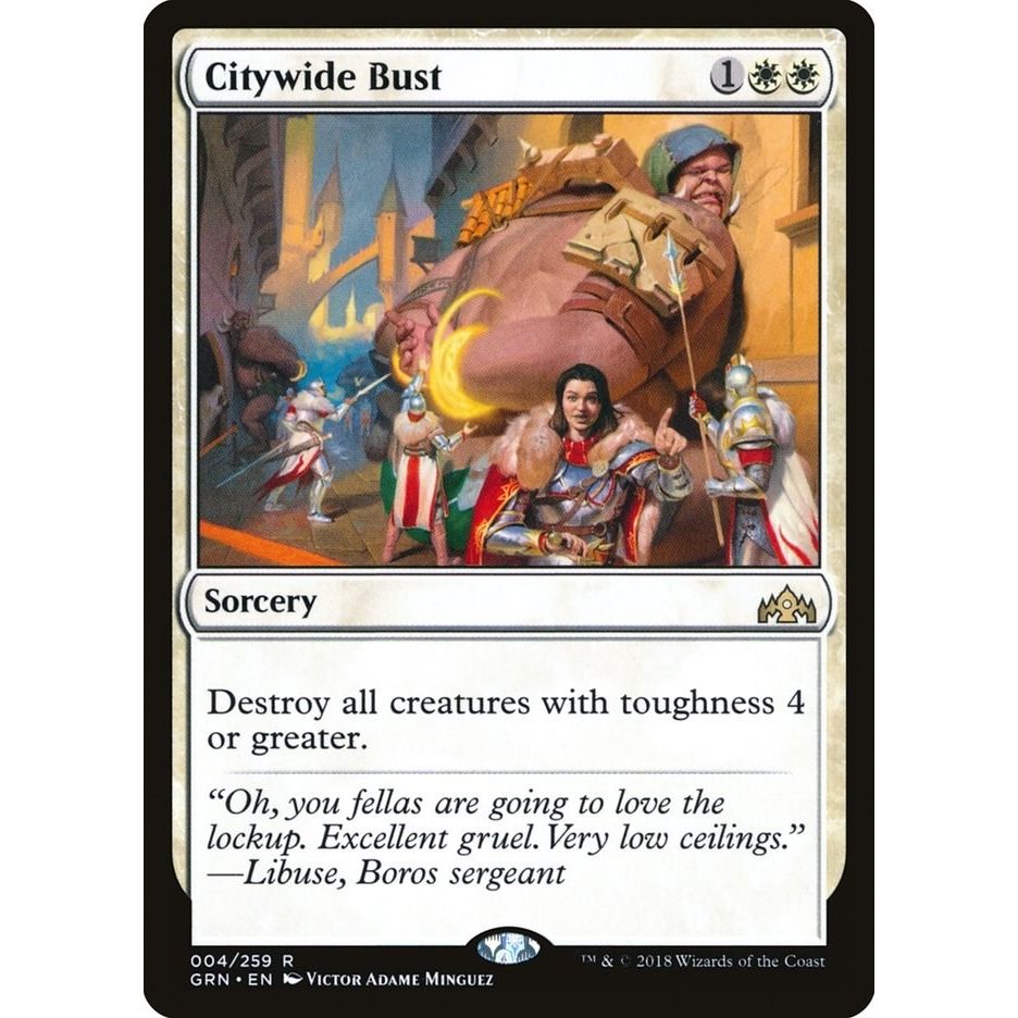 Image for Citywide Bust (4) (GRN) - Magic: The Gathering