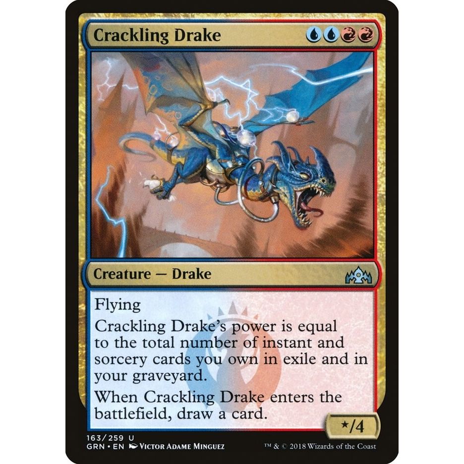 Image for Crackling Drake (163) (GRN) - Magic: The Gathering