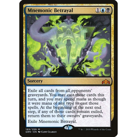 Image for Mnemonic Betrayal (189) (GRN) - Magic: The Gathering