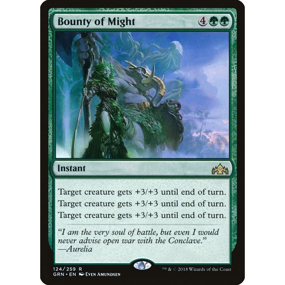 Image for Bounty of Might (124) (GRN) - Magic: The Gathering