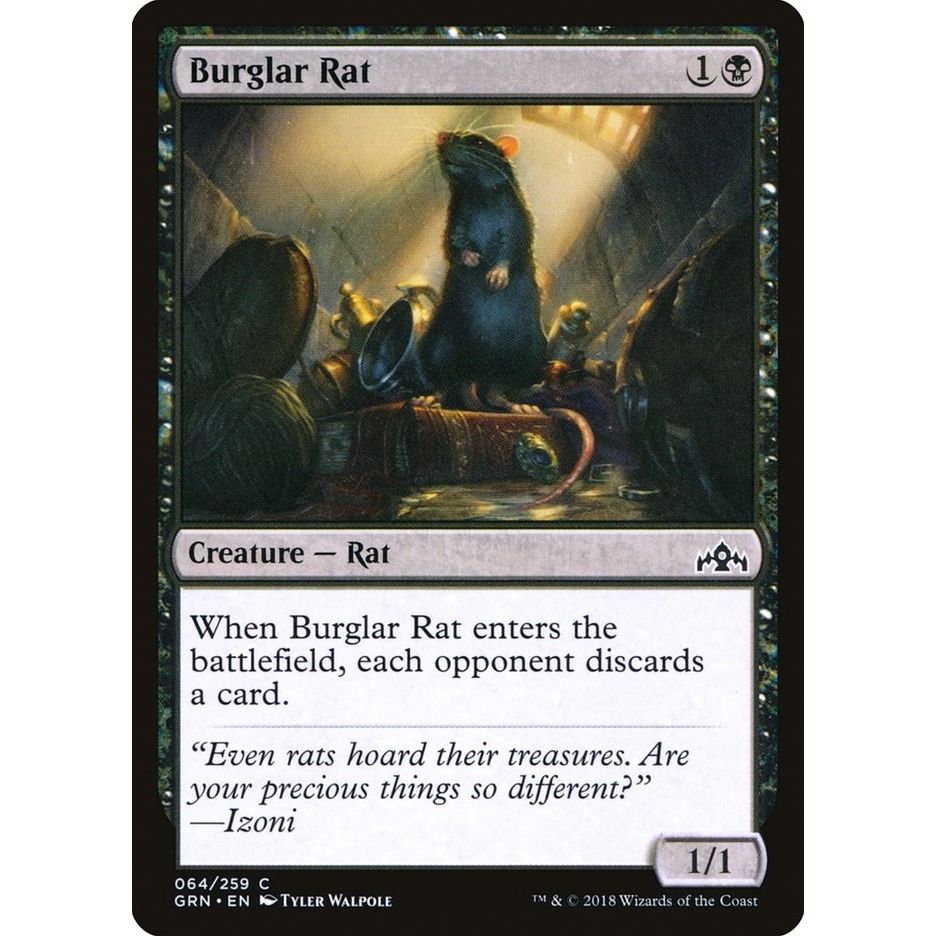Image for Burglar Rat (64) (GRN) - Magic: The Gathering