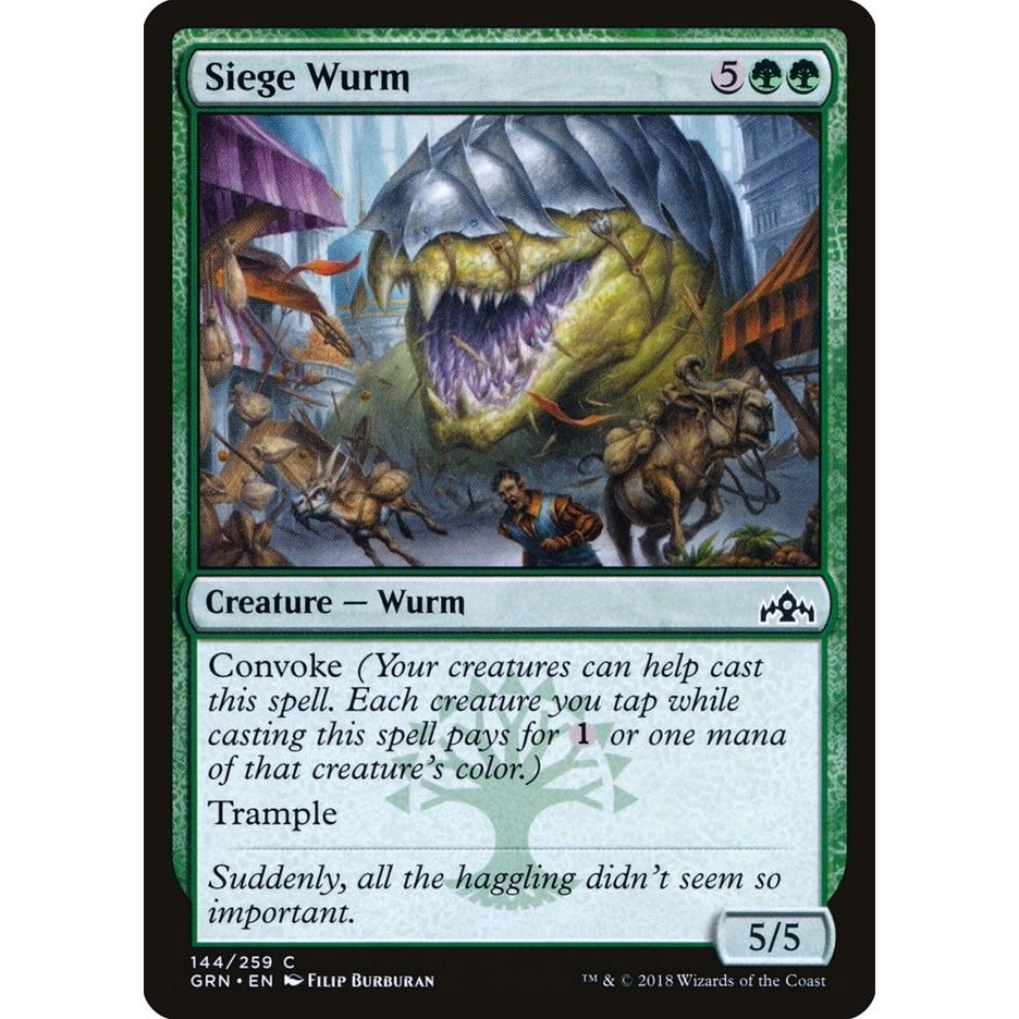 Image for Siege Wurm (144) (GRN) - Magic: The Gathering