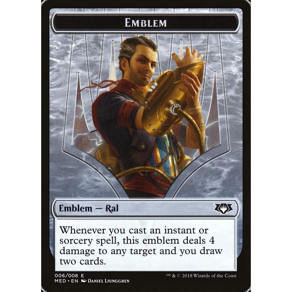 Image for Emblem - Ral, Izzet Viceroy (6) (MED) - Magic: The Gathering