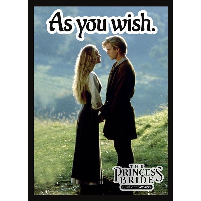 Image for Double Matte Sleeve - Princess Bride: As You Wish (50-Pack) - Card Sleeves