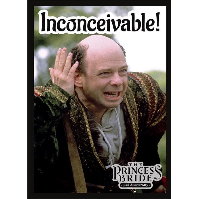 Image for Double Matte Sleeve - Princess Bride: Inconceivable! (50-Pack) - Card Sleeves