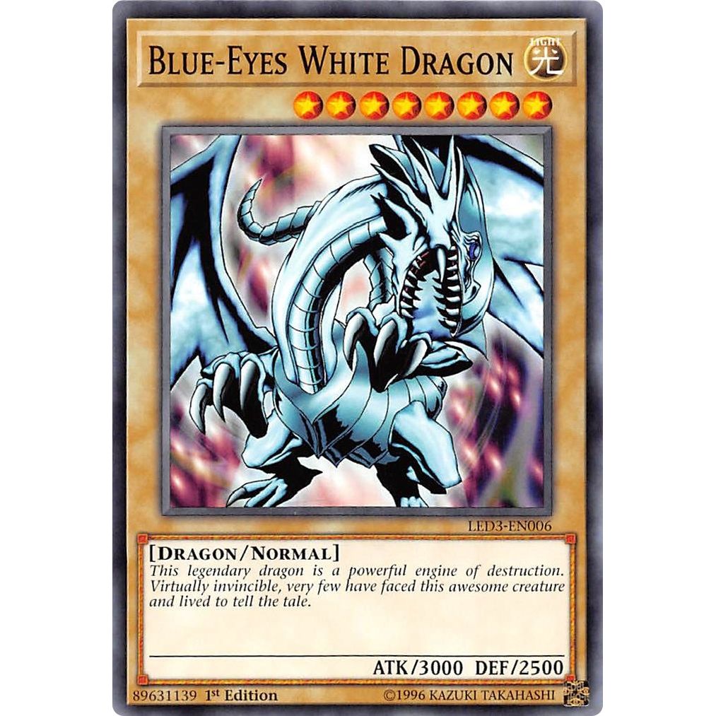 Image for Blue-Eyes White Dragon (LED3-EN006) (LED3) - YuGiOh