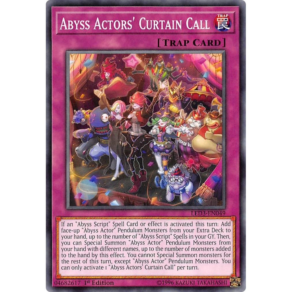Image for Abyss Actors' Curtain Call (LED3-EN049) (LED3) - YuGiOh