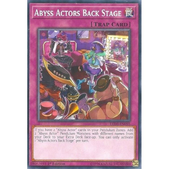 Image for Abyss Actors Back Stage (LED3-EN055) (LED3) - YuGiOh