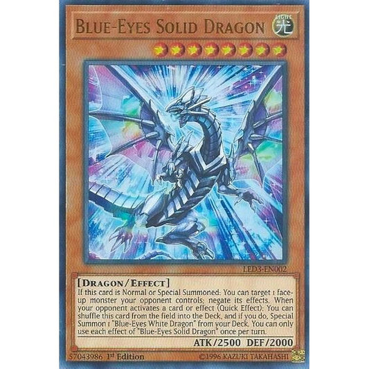 Image for Blue-Eyes Solid Dragon (LED3-EN002) (LED3) - YuGiOh