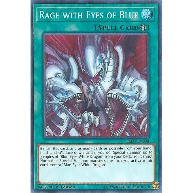Image for Rage with Eyes of Blue (LED3-EN004) (LED3) - YuGiOh