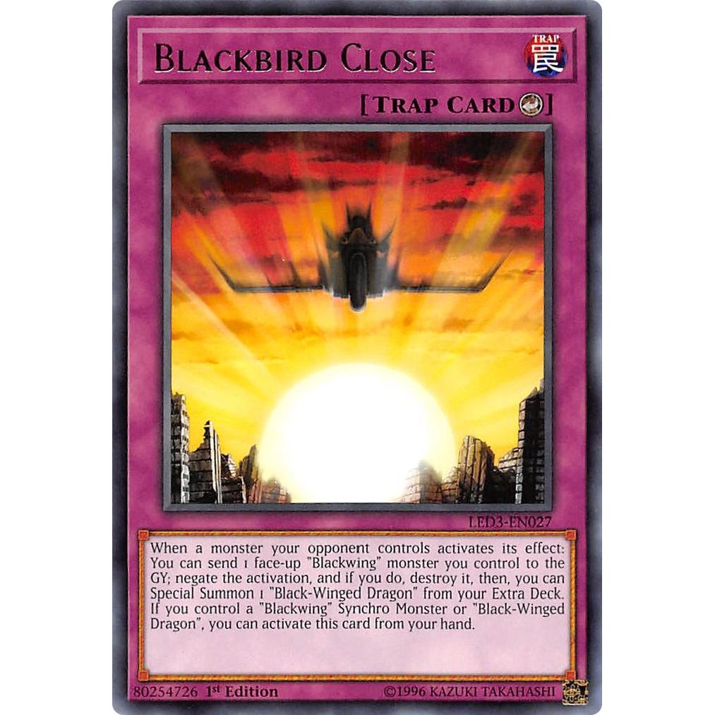 Image for Blackbird Close (LED3-EN027) (LED3) - YuGiOh