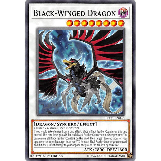 Image for Black-Winged Dragon (LED3-EN028) (LED3) - YuGiOh