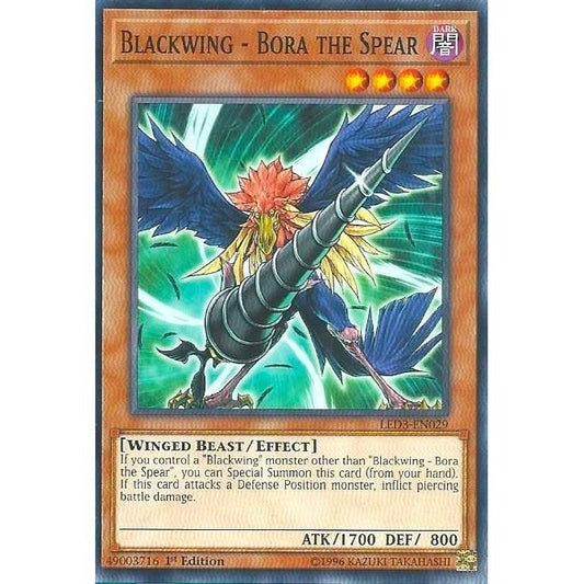 Image for Blackwing - Bora the Spear (LED3-EN029) (LED3) - YuGiOh