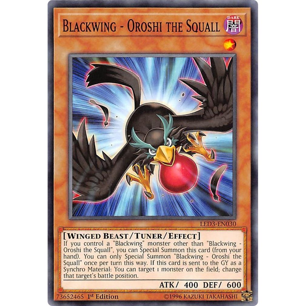 Image for Blackwing - Oroshi the Squall (LED3-EN030) (LED3) - YuGiOh