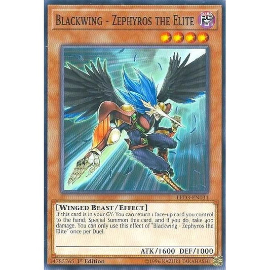 Image for Blackwing - Zephyros the Elite (LED3-EN031) (LED3) - YuGiOh