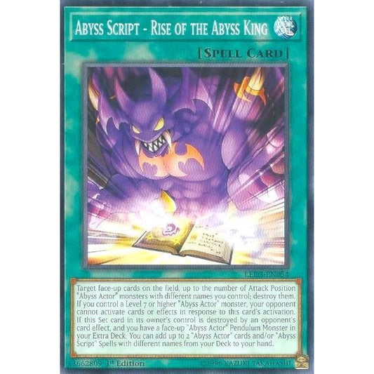 Image for Abyss Script - Rise of the Abyss King (LED3-EN054) (LED3) - YuGiOh