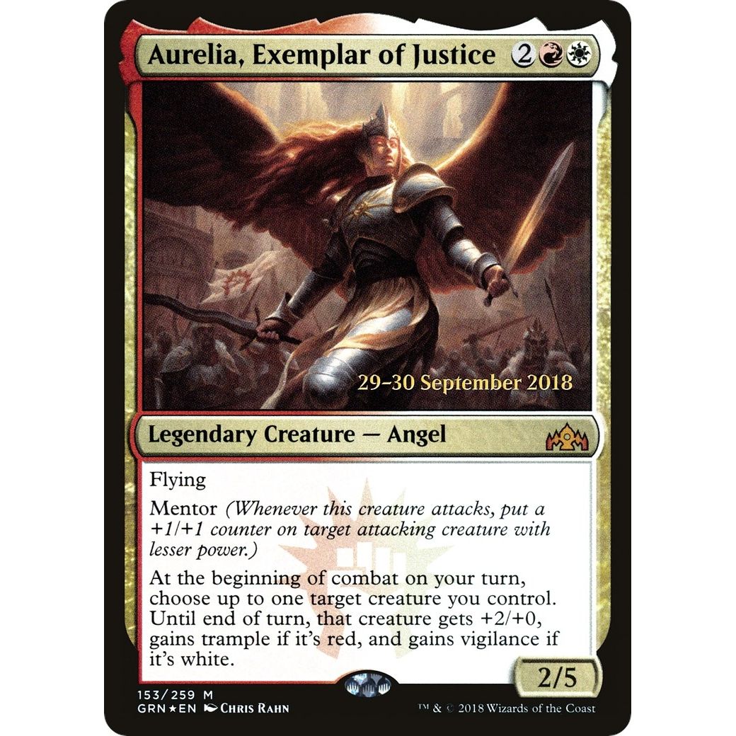 Image for Aurelia, Exemplar of Justice (153) (PRE) - Magic: The Gathering