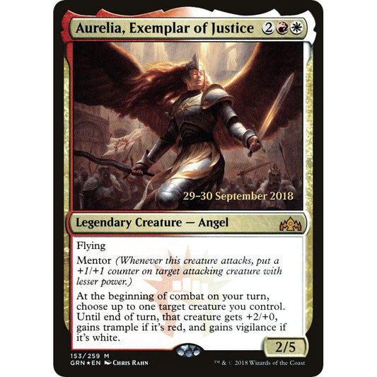 Image for Aurelia, Exemplar of Justice (153) (PRE) - Magic: The Gathering