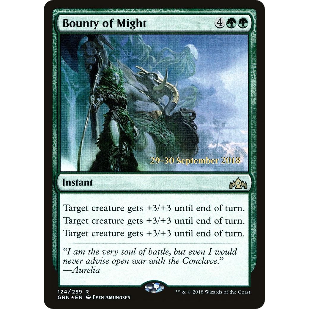Image for Bounty of Might (124) (PRE) - Magic: The Gathering