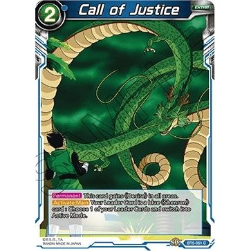 Image for Call of Justice (BT5-051) (DBS-B05) - Dragon Ball Super: Masters