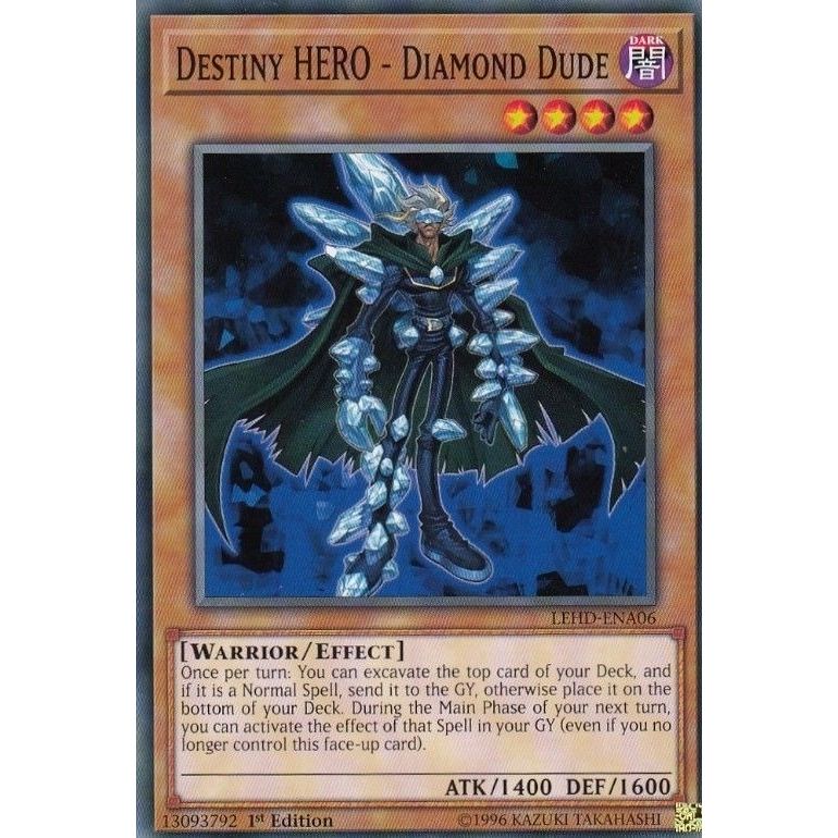 Image for Destiny HERO - Diamond Dude (LEHD-ENA06) (LDK4) - YuGiOh