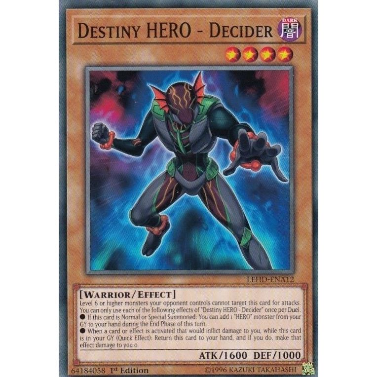 Image for Destiny HERO - Decider (LEHD-ENA12) (LDK4) - YuGiOh