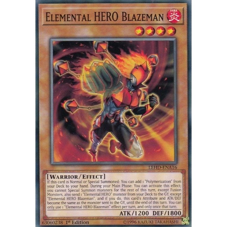 Image for Elemental HERO Blazeman (LEHD-ENA16) (LDK4) - YuGiOh