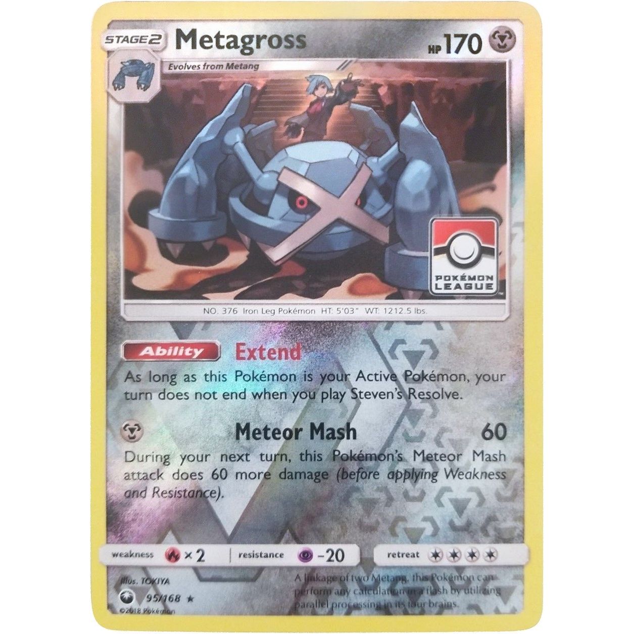 Image for Metagross - 95/168 (Pokemon League) (095/168) (PR) - Pokemon