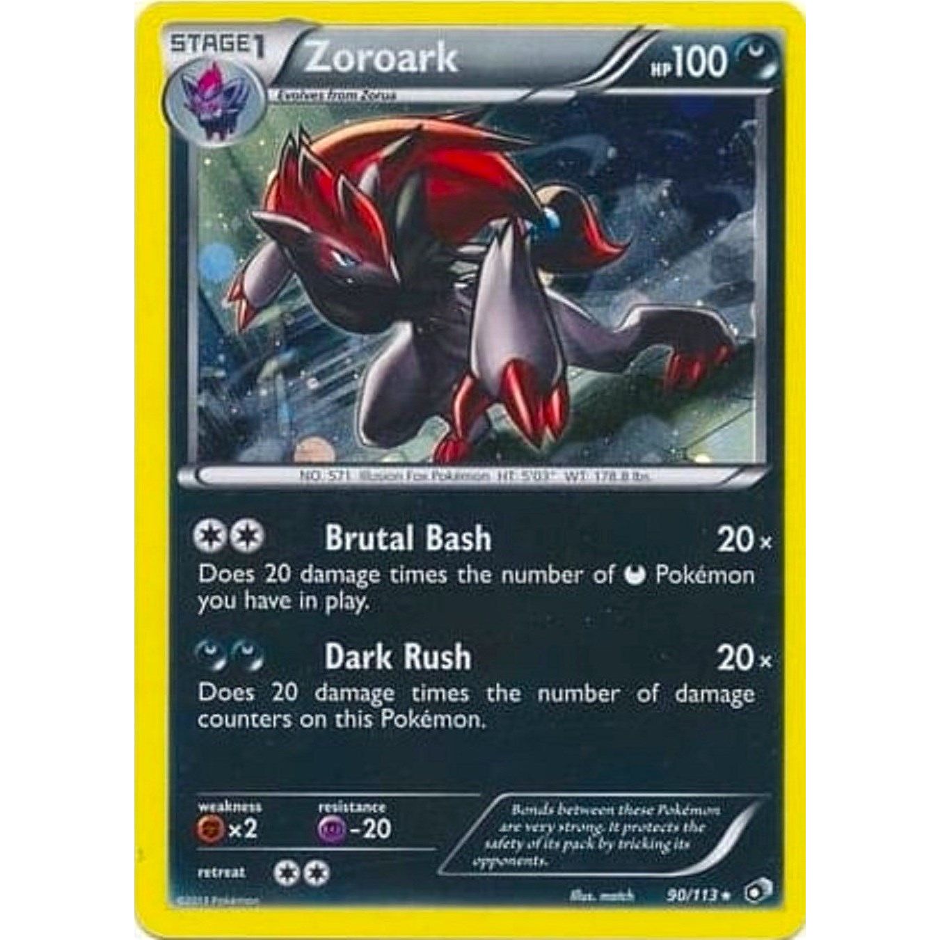 Image for Zoroark - 90/113 (Cosmos Holo) (090/113) (BLE) - Pokemon
