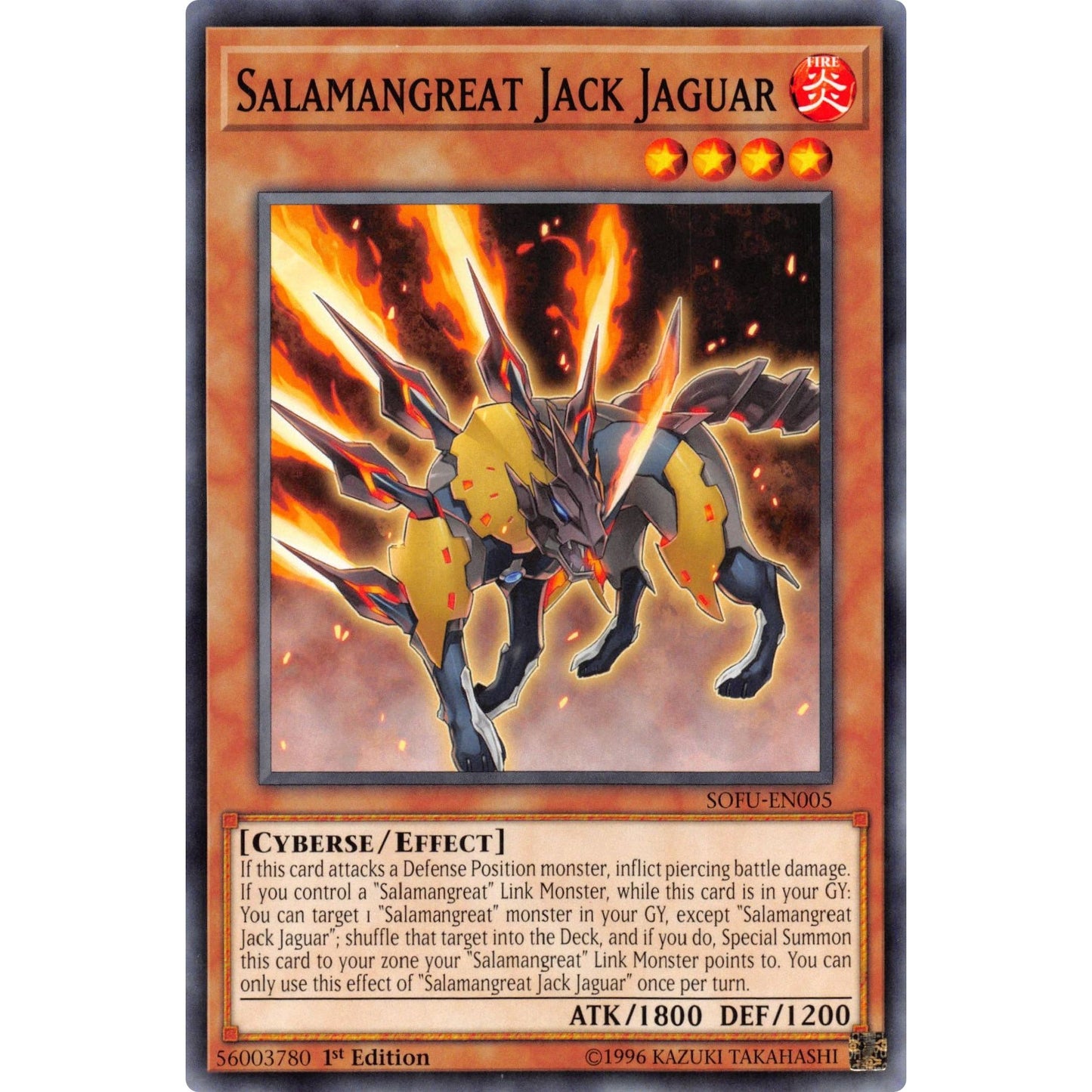 Image for Salamangreat Jack Jaguar (SOFU-EN005) (SOFU) - YuGiOh