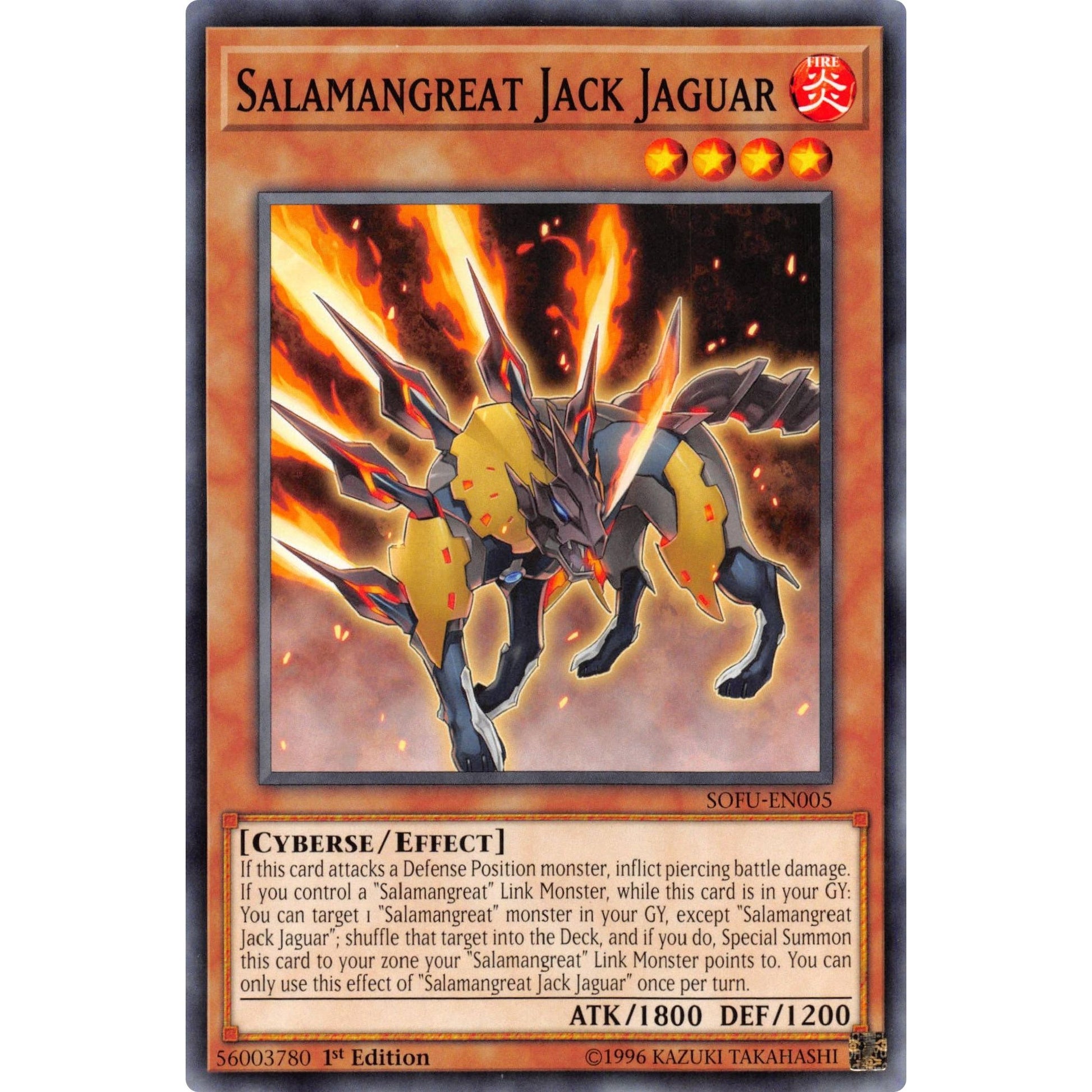 Image for Salamangreat Jack Jaguar (SOFU-EN005) (SOFU) - YuGiOh