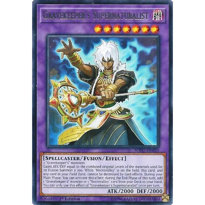 Image for Gravekeeper's Supernaturalist (SOFU-EN035) (SOFU) - YuGiOh