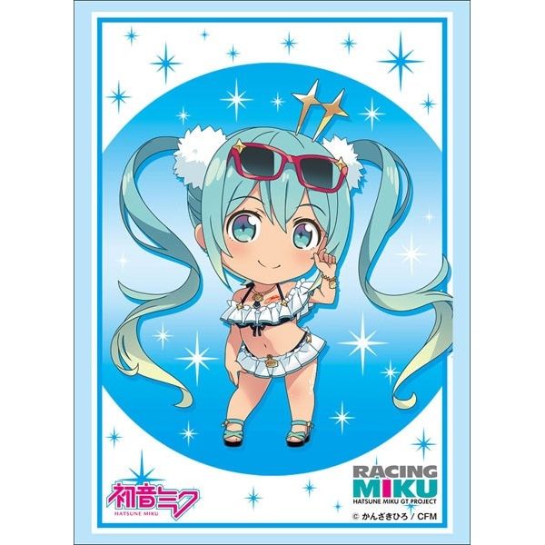 Image for Bushiroad Sleeve Collection HG Vol.1705: Vocaloid - Racing Miku Ver.2018 "Thai Support Nendoroid Ver." (60-Pack) - Card Sleeves