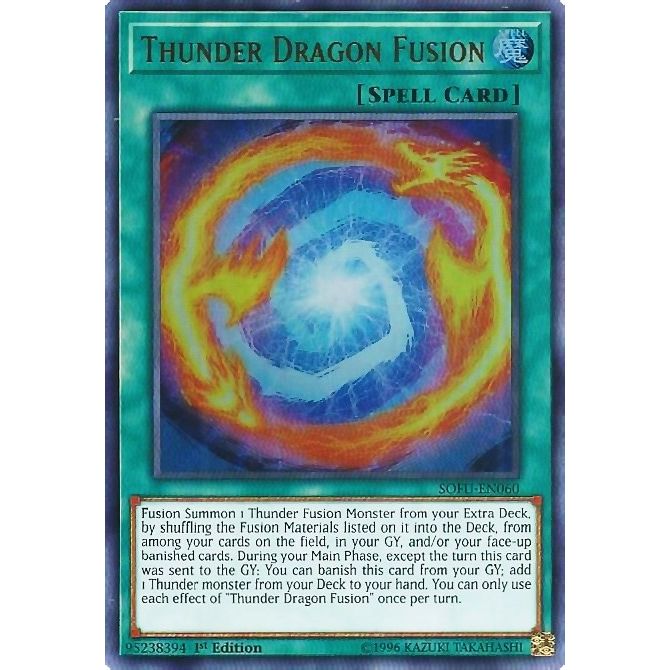 Image for Thunder Dragon Fusion (SOFU-EN060) (SOFU) - YuGiOh