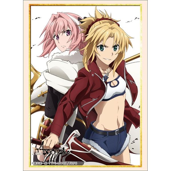 Image for Bushiroad Sleeve Collection HG Vol.1566: Fate/Apocrypha - Saber of Red & Rider of Black (60-Pack) - Card Sleeves
