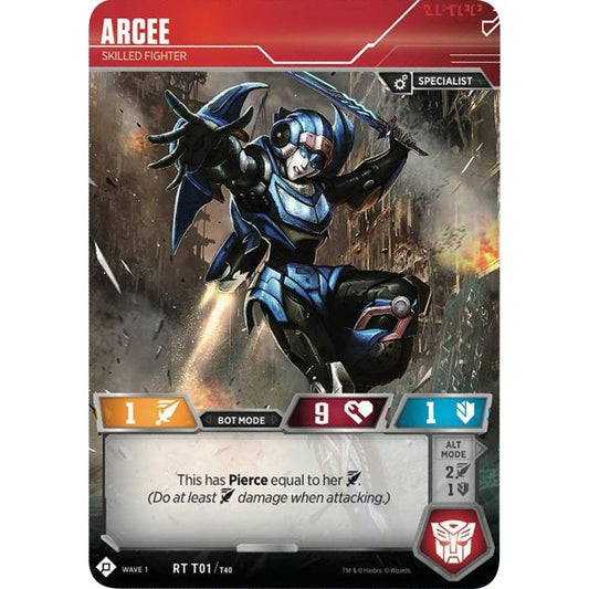 Image for Arcee - Skilled Fighter (1) (TRW1) - Transformers TCG