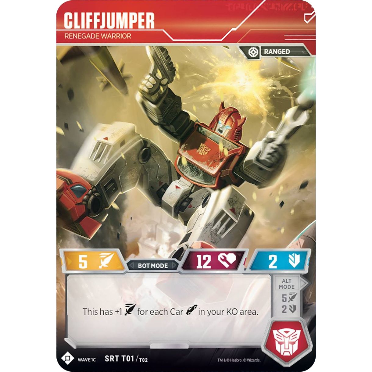 Image for Cliffjumper - Renegade Warrior (SDCC 2018 Exclusive) (1) (TRW1) - Transformers TCG