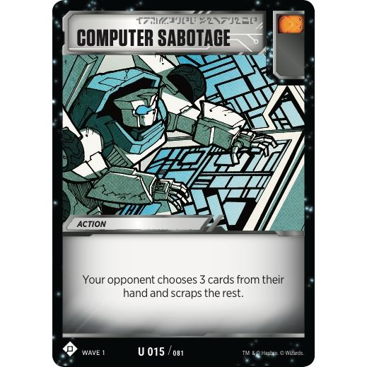 Image for Computer Sabotage (15) (TRW1) - Transformers TCG