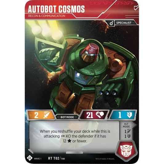 Image for Autobot Cosmos - Recon & Communication (2) (TRW1) - Transformers TCG