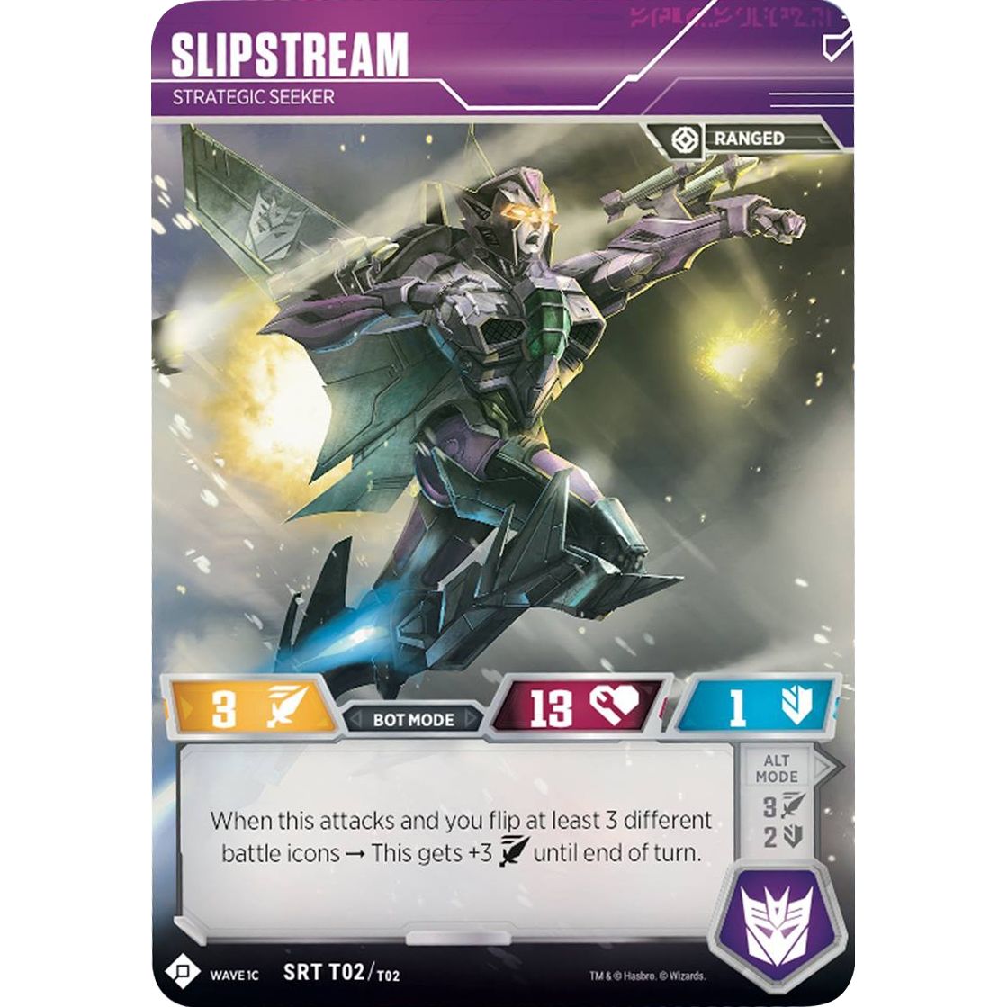 Image for Slipstream - Strategic Seeker (SDCC 2018 Exclusive) (2) (TRW1) - Transformers TCG