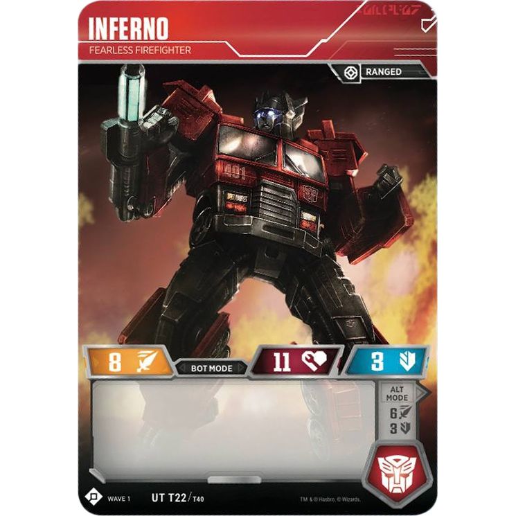 Image for Inferno - Fearless Firefighter (22) (TRW1) - Transformers TCG