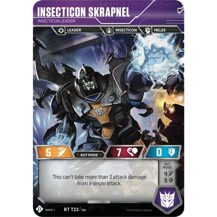 Image for Insecticon Skrapnel - Insecticon Leader (23) (TRW1) - Transformers TCG