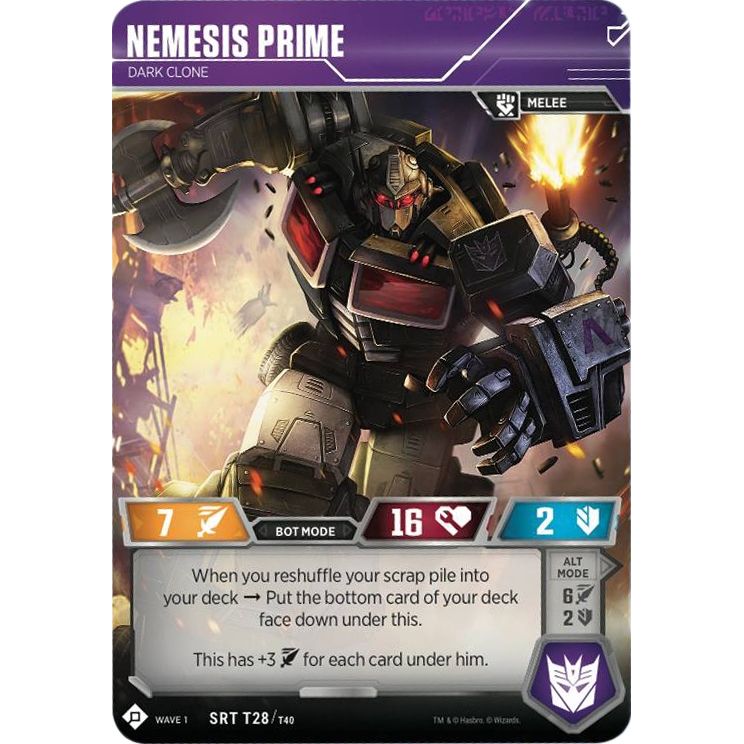 Image for Nemesis Prime - Dark Clone (28) (TRW1) - Transformers TCG