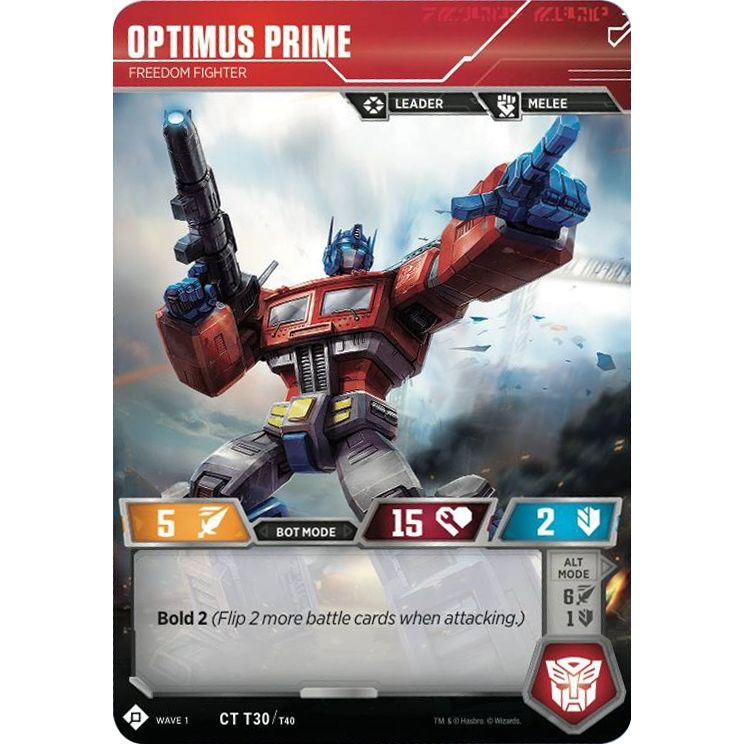 Image for Optimus Prime - Freedom Fighter (30) (TRW1) - Transformers TCG