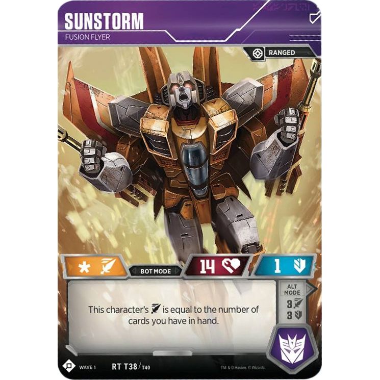Image for Sunstorm - Fusion Flyer (38) (TRW1) - Transformers TCG