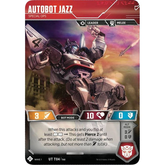 Image for Autobot Jazz - Special Ops (4) (TRW1) - Transformers TCG