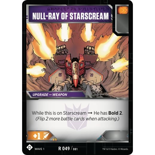 Image for Null-Ray of Starscream (49) (TRW1) - Transformers TCG