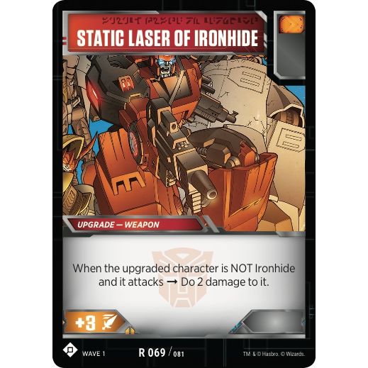 Image for Static Laser of Ironhide (69) (TRW1) - Transformers TCG