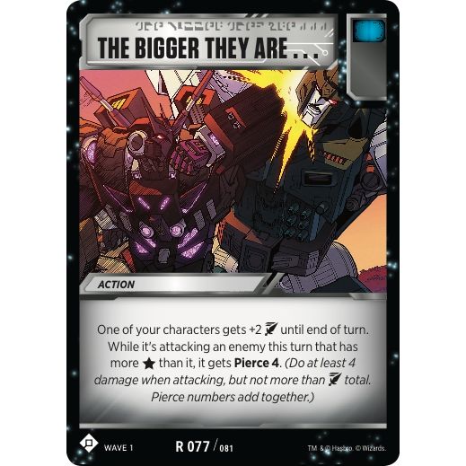 Image for The Bigger They Are (77) (TRW1) - Transformers TCG